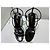 Autre Marque Saint Laurent Cassandra Sandali Vernice Nera 37 Nero - vista 5