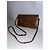 Bolso de mano Christian Dior en cuero grabado cocodrilo con correa Castaño Caramelo - vista 13