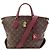Borsa Louis Vuitton M44348 Flower Zipped Tote MM Bordò Monogramma