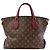 Borsa Louis Vuitton M44348 Flower Zipped Tote MM Bordò Monogramma - vista 2
