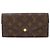 Louis Vuitton Monogram Portefeuille Sarah Bi-fold Long Wallet Braun Monogramm