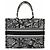 Christian Dior Book Tote Medium Handtasche Schwarz Weiß - Ansicht 2