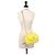Borsa a tracolla Balenciaga Monaco Chain Giallo - vista 9
