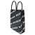 Balenciaga BB Monogram Large Handtasche Schwarz Weiß - Ansicht 3