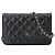 Chanel Matelassé Classic Chain Wallet Schwarz