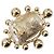 Brincos Chanel Coco Mark de pérolas falsas e strass Branco Dourado - vista 5