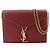 Autre Marque Borsa a tracolla con catena Saint Laurent Cassandre Envelope Rosso