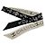 Carré Twilly à pois Chanel Noir Blanc