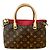 Borsa a mano Louis Vuitton Monogram Pallas BB M41241 in pelle Marrone Rosso