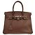 Hermès Hermes Birkin Brown Courchevel con Gold Hardware 30 Castaño