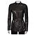 Gucci Gürteljacket aus schwarzem Leder - IT 40 / S gebraucht