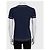 Camiseta de algodón azul CHANEL con ribete contrastado blanco Sz.38 de segunda mano - vista 3