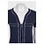 Camiseta de algodón azul CHANEL con ribete contrastado blanco Sz.38 de segunda mano - vista 4
