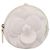 Clutch Rotonda Chanel Camellia con Catena in Pelle d'Agnello Bianco