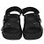 Sandali bassi Gucci in gomma nera Double G Nero