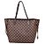 Borsa Louis Vuitton Damier Ebene Canvas Neverfull MM Marrone