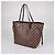 Borsa Louis Vuitton Damier Ebene Canvas Neverfull MM Marrone - vista 2