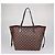 Borsa Louis Vuitton Damier Ebene Canvas Neverfull MM Marrone - vista 3