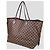 Borsa Louis Vuitton Neverfull GM in canvas Damier Ebene Marrone - vista 2