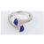 Autre Marque Marli Cleo Wrap Ring aus 18K Weißgold, Lapislazuli und Diamanten, Größe 6.5 US Golden - Ansicht 6