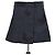 Mini Short Valentino de algodón negro con cuentas y mariposas bordadas Azul