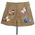 Pantalones Cortos Mini de Algodón Caqui con Bordado de Mariposa Valentino Verde