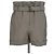 Bermudas Cargo con Cinturón de Mezcla de Algodón Gris Brunello Cucinelli
