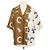 Céline Celine Pyjama Kurzarmhemd aus tricolor Seide mit Carriage-Print