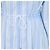 Staud Midi-Kleid aus Baumwolle, hellblau/weiß gestreift, mit Front-Reißverschluss und Bindegürtel - Ansicht 4