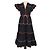 Autre Marque Vestido largo Celia B Black Blend Cotton Baba Voyager Negro