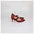 Décolleté Mary Jane Silvie in pelle rossa con Web Gucci Rosso - vista 3