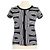 Hermès Top Hermes Black/White Cotton Jacquard Knit Circuit 24 Negro Blanco