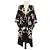 Hermès Hermes Black/Multicolor Cotton Ferronnerie Remix Strand-Kaftan-Kleid Schwarz Mehrfarben