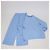 Set Camicia a Maniche Lunghe e Pantaloni Gucci in Misto Seta Blu con Perline di Cristallo - vista 3