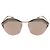 Bulgari Bvlgari Metallic/Silver Mirrored randlose Sonnenbrille Schwarz Golden