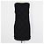 Vestido midi sin mangas acolchado con flecos en mezcla de algodón negro Chanel - vista 3