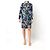 Diane Von Furstenberg Prita Abstract Butterfly Seidenkleid Mehrfarben Dunkelblau - Ansicht 2