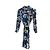 Diane Von Furstenberg Prita Abstract Butterfly Seidenkleid Mehrfarben Dunkelblau - Ansicht 5