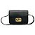 Céline Celine Vintage Leder-Schultertasche/Pochette Schwarz