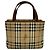 Borsa a mano in pelle Burberry Nova Check Shadow Horse Pattern Marrone Nero Bianco Rosso Beige - vista 3
