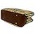Borsa a mano in pelle Burberry Nova Check Shadow Horse Pattern Marrone Nero Bianco Rosso Beige - vista 8