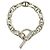 Hermès Pulsera de Dijes Hermes Chaine d'Ancre GM Sterling Silver Plata