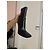 Fendi Lederstiefel Schwarz mit Monogramm - Ansicht 3