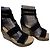 Sandali con zeppa UGG Kolfax in camoscio nero