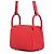 Hermès Bolsa de mão Hermes Lindy Mini Vermelho - vista 2