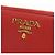 Saffiano Prada Red Leather Long Wallet - view 4
