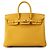 Hermès Borsa Hermes Birkin 25 Jaune Ambre Togo Giallo