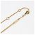 Céline Colar Celine Triomphe com strass dourado - vista 4