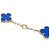 Collana Van Cleef & Arpels Alhambra in agata blu e oro giallo 18K - vista 4