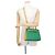 Hermès Hermes Kelly 25 Handtasche Grün Gelb - Ansicht 4